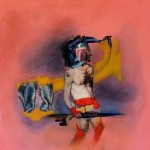 Pink Man with Rifle and Lungs